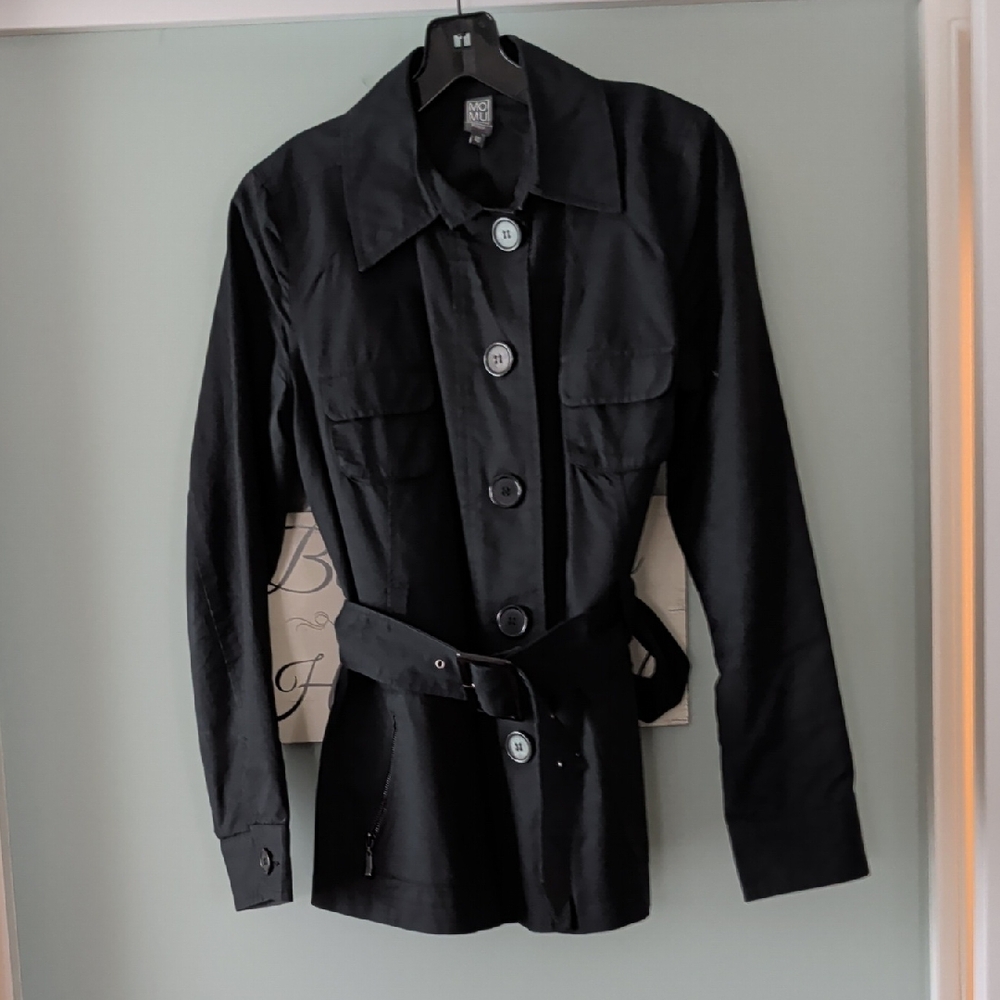 Miu Miu Midnight Black Trench Coat